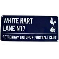 Tottenham Hotspur FC Official Football Metal Street Coloured Sign in Navy