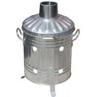 Ambassador Galvanised Mini Garden Incinerator in Silver
