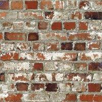 Muriva Brick Wallpaper in Red