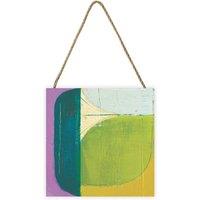 Joanne Last Abstract 3 Wooden Block in Light Green