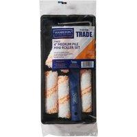 Hamilton For The Trade Medium Pile Mini Paint Roller Set (Pack of 6) in White