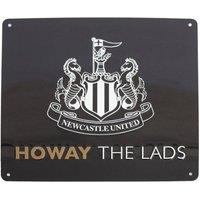 Newcastle United FC Howay The Lads Tunnel Sign in Black