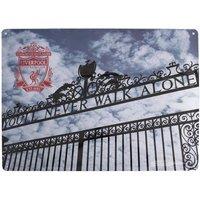 Liverpool FC Metal Shankly Gates Sign in Black