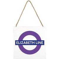 Transport for London Elizabeth Line Wooden Block in White