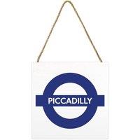 Transport for London Piccadilly Line Wooden Block in White