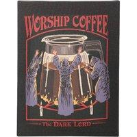 Steven Rhodes Worship Coffee Canvas Plaque