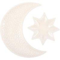 Something Different Crescent Moon & Stars Trinket Dish in White