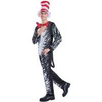 Dr. Seuss The Cat In The Hat Costume Set in Black | Size: XL