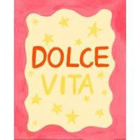 Studio Dolci La Dolce Vita Printed Print in Pink