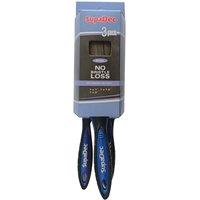 SupaDec Oval No Bristle Loss Paint Brush Set (Pack of 3) in Blue