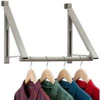 SPETLEK Over The Door Drying Rack Foldable Gray in Grey | Size: Large