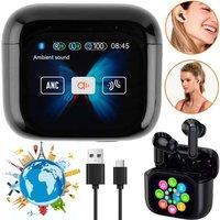 NESTLUNE Wireless Real-Time Translator Earbuds in Black