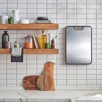 Kelvenix Stainless Cutting Board Double-Sided in White | Size: 0.6m2