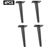 Kelvenix 4PCS 20cm Metal Furniture Legs Feet in Black | Size: 10000mm x 520mm