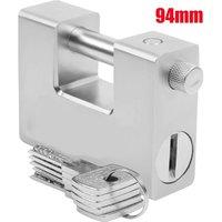 Kelvenix Shipping Container Lock HEAVY DUTY 94mm in Silver | Size: 10000mm x 520mm