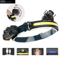 Kelvenix 6 Modes Lumi Light Head Torch USB in Black