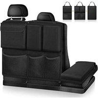 NESTLUNE Large Capacity Car Boot Seat Back Hanging Storage Bag Detachable in Black