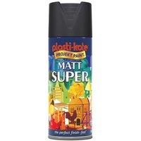Plastikote Super Spray Matt White RAL 9016 400ml
