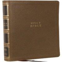 Thomas Nelson NKJV, Compact Center-Column Reference Bible, Brown Leathersoft
