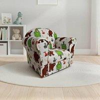 Kidsaw Kids Mini Chair Sofa Gruffalo Light Grey