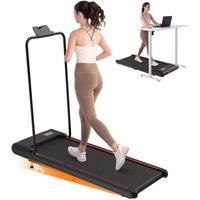 CITYSPORTS 9% Incline Treadmill Walking Pad with Removable Handrail in Black | Size: 0-3 m