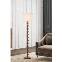 Living and Home Modern Chinese-Inspired Standing Floor Lamp with Fabric lampshade and Metal Base