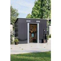 Garden Sanctuary Black Compact Metal Garden Tool Storage Shed
