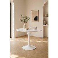 Fusion Living White Tulip Medium Circular Dining Table