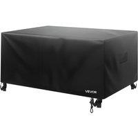 VEVOR Heavy Duty Patio Furniture Cover Large Square Black 74L x 74W x 28H In