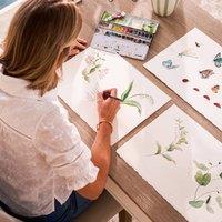 Sophie Allport Wild Floral Pale Mint Wallpaper in Green | Size: 10000mm x 520mm