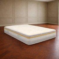 Desire Deco Laurel Hybrid Pocket Memory Foam Mattress in White | Size: Double