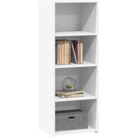 Berkfield Home Highboard White 45x41x124 cm Engineered Wood | Size: 45 x 41 x 124 cm
