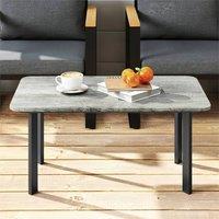 EONLION Grey Outdoor Coffee Table, Garden Table | Size: 100 cm
