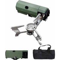 FLAVORA Folding Portable Camping Stove Compact Camp Stove for Outdoor Use in Green