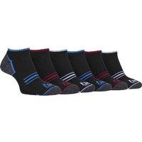 SOCKSHOP Storm Bloc Men's 6 Pack Cushioned Sole Running Low Cut Trainer Socks in Black | Size: 6-11