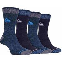 SOCKSHOP Storm Bloc Men's 4 Pack Cushion Sole Hiking Work Boot Socks in Navy | Size: 6-11