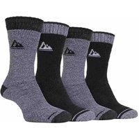 SOCKSHOP Storm Bloc Men's 4 Pack Cushion Sole Hiking Work Boot Socks in Grey | Size: 6-11