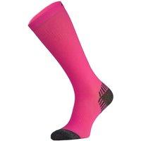 COMODO Men's 1 Pack Over the Calf Compression Running Socks in Pink | Size: 6-8