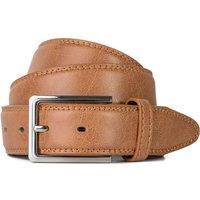 Woodland Leathers Men's Men's Leather Lined Belt 1.25 Classic Belt in Tan | Size: XL