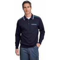 Pegasus Men's Long-Sleeve Lightweight Super Soft Fleece Polo Collar Sweatshirt in Navy | Size: 3XL