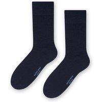 Steven Men's Warm Soft Merino Wool Ribbed Dress Socks in Navy | Size: 6-8