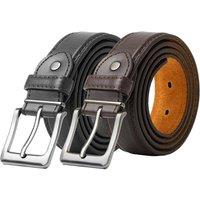 Woodland Leathers Men's Men's Double Stitched 1.25 Leather Lined Belt | Size: XL