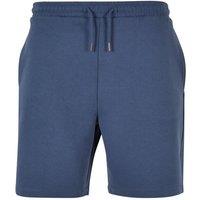 Build Your Brand Men's Ultra Heavy Sweat Shorts in Blue | Size: Large