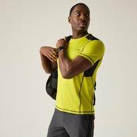 Regatta Men's Virda Short Sleeved Active Mesh T-Shirt in Bright Yellow | Size: Medium