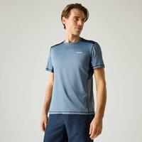 Regatta Men's Virda Short Sleeved Active Mesh T-Shirt in Mid Blue | Size: 3XL