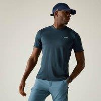 Regatta Men's Virda Short Sleeved Active Mesh T-Shirt in Mid Navy | Size: XL