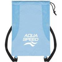 Aqua Speed Men's Large Mesh Pool Backpack | Ventilated Bag for Wet Gear Storage in Blue