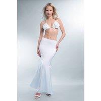Public Desire Women's Contour Fishtail Maxi Skirt White | Size: 16
