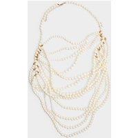 Public Desire Women's Layered Pearl Necklace & Body Chain White