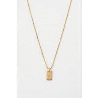 Serla Women's Initial Pendant Gold Plated Necklace Letter S